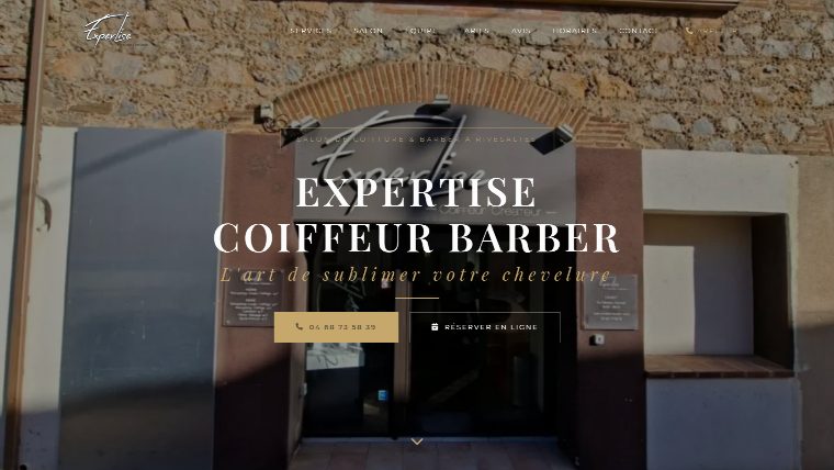 Site web Expertise Coiffeur Barber — coiffure